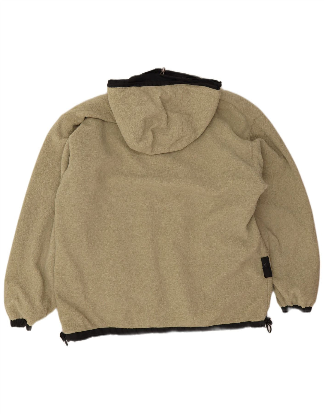 Мужская двусторонняя ветровка Kappa с капюшоном, Великобритания 36, маленький черный полиэстер