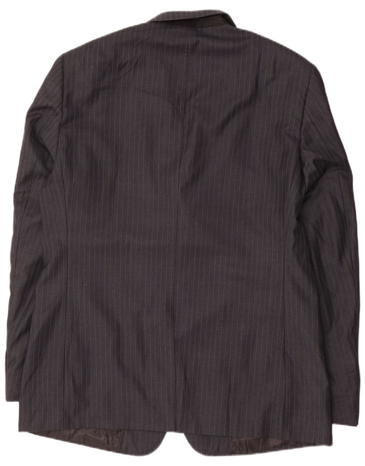 Мужской костюм из двух предметов Giorgio Santi с 3 пуговицами IT 52 XL W34 L33, черный в полоску