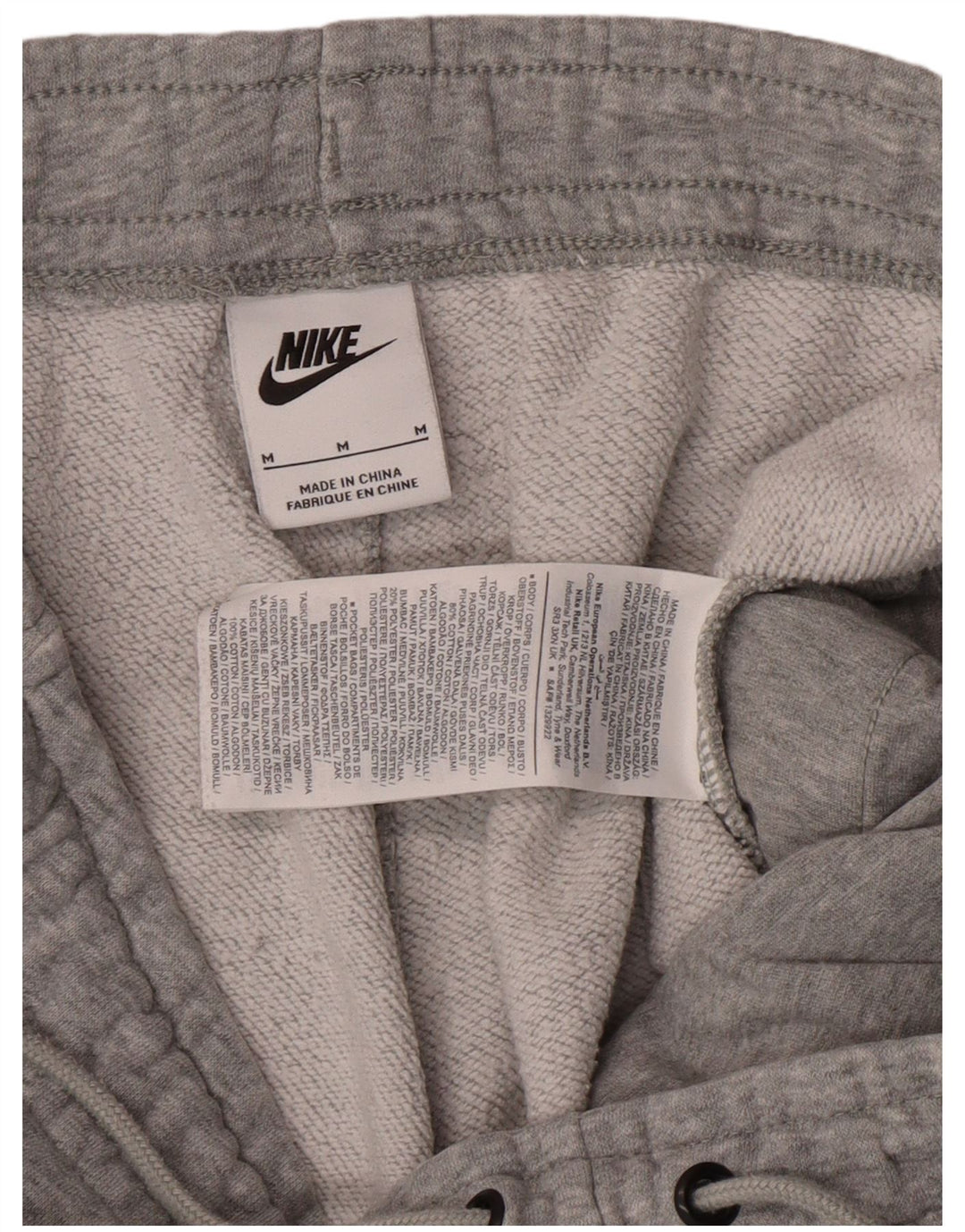 Женские спортивные брюки NIKE Joggers UK 14, хлопок среднего серого цвета