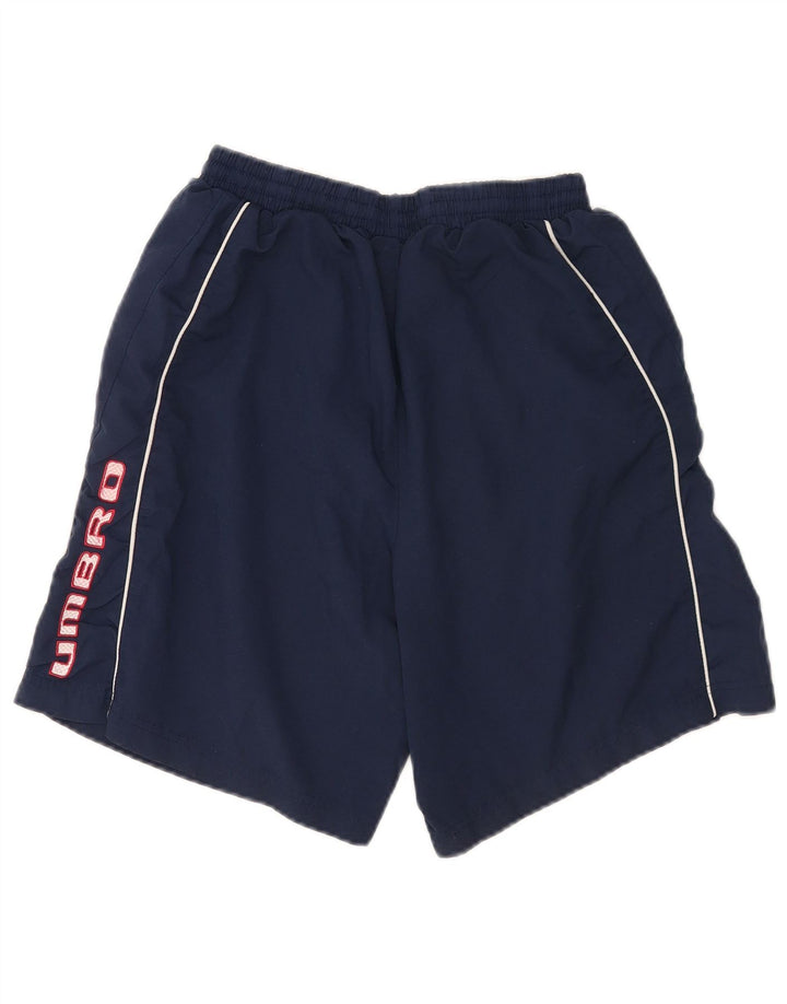 Umbro Мужские спортивные шорты с графикой среднего размера, темно-синие, полиэстер
