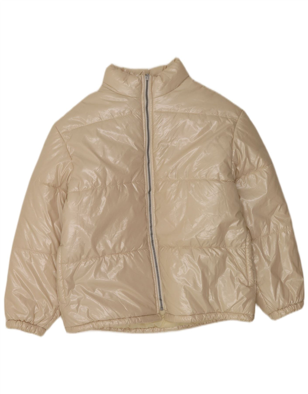 Женская стеганая куртка Benetton UK 18 XL бежевый полиамид