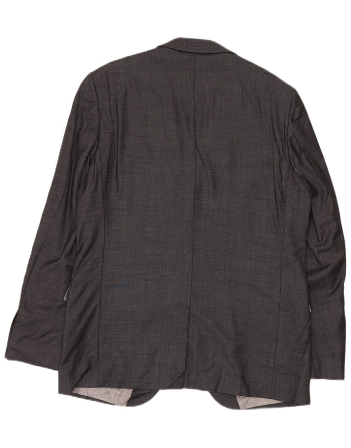 Мужской пиджак классического кроя с 2 пуговицами Dkny, Великобритания, 42 XL, серая шерсть