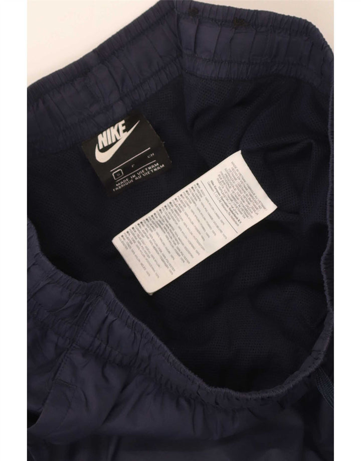 Мужские спортивные брюки Nike, маленькие темно-синие брюки-джоггеры из нейлона