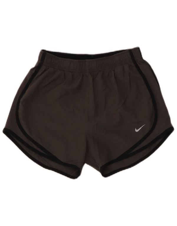 Женские спортивные шорты NIKE Dri Fit UK 8, маленькие, цвета хаки, полиэстер