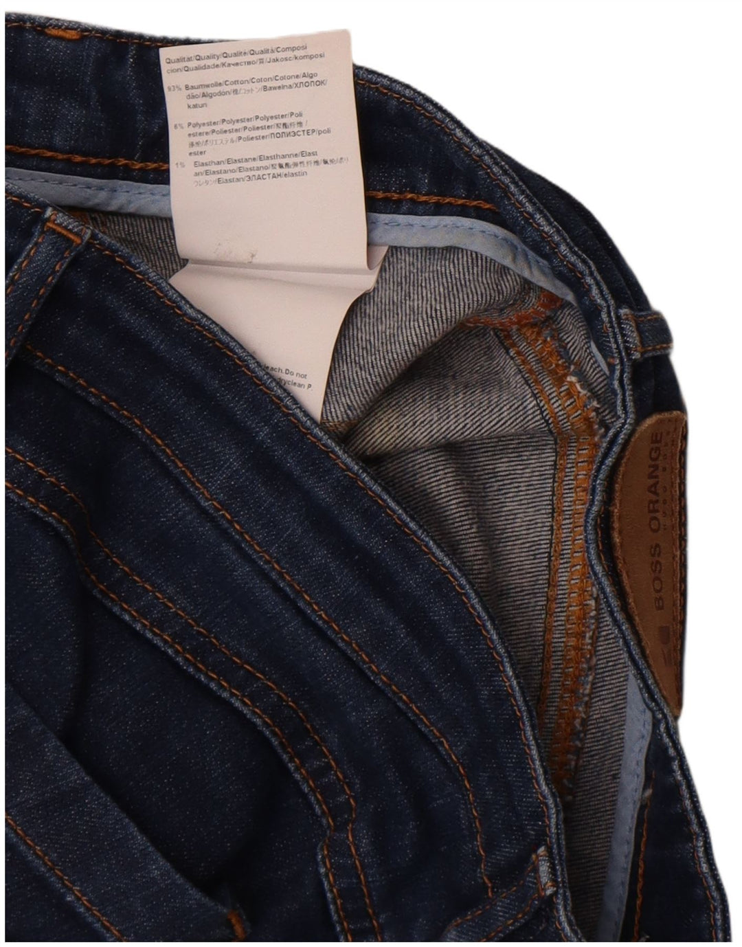Женские узкие джинсы Hugo Boss W30 L27, темно-синий, хлопок