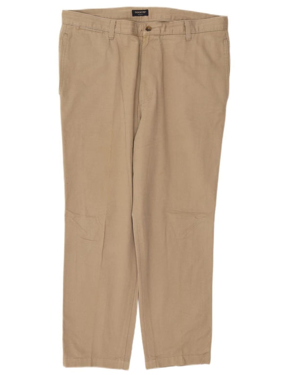DOCKERS Мужские прямые брюки чинос цвета хаки W38 L27 Бежевый хлопок