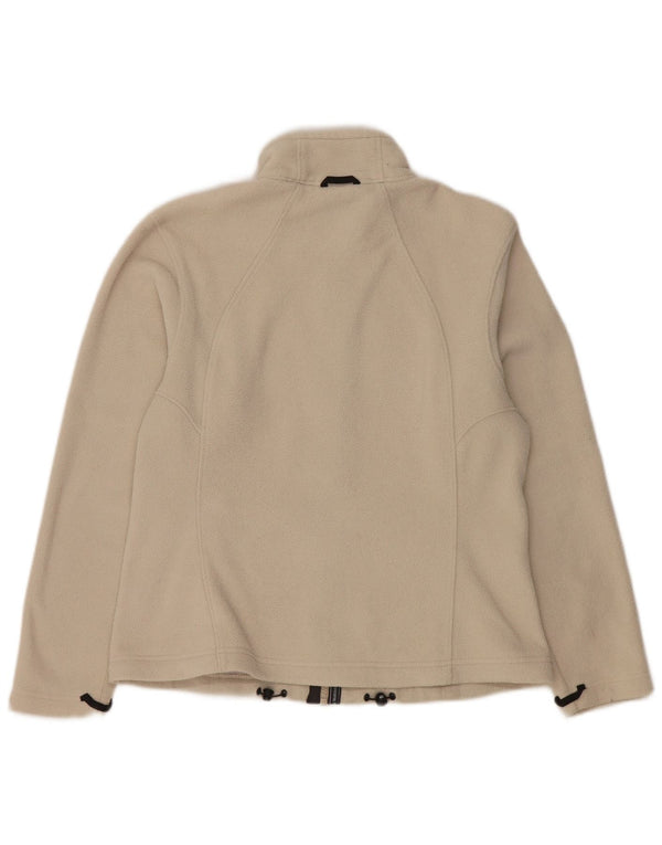 JACK WOLFSKIN Женская флисовая куртка UK 12/14 Средний кремовый полиэстер