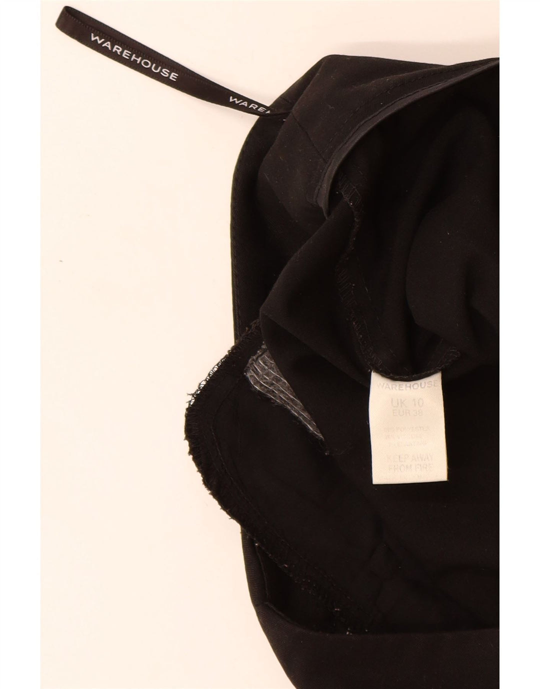Женские повседневные брюки Warehouse UK 10, маленькие W28 L30, черный полиэстер