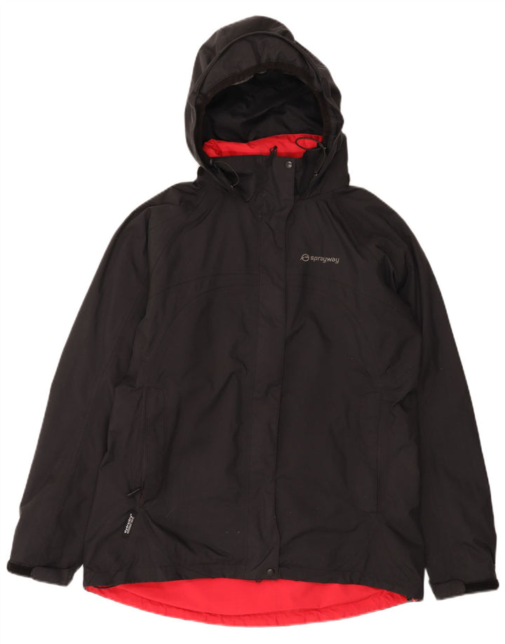 Женская дождевик с капюшоном Sprayway UK 12, средний черный, полиамид