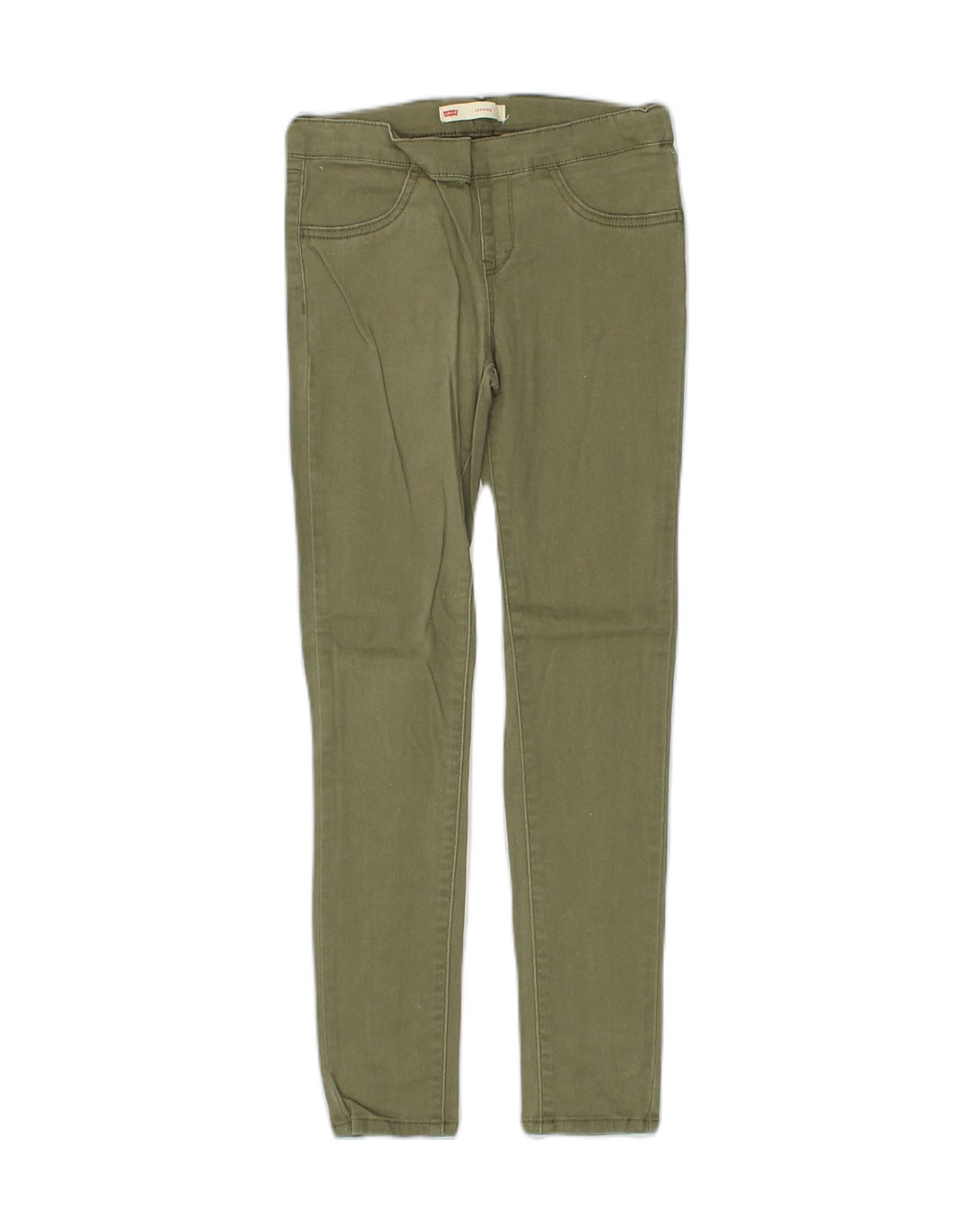 LEVI'S Girls Skinny Casual Trousers 11-12 Years W26 L25 Khaki | Vintage Levi's | Thrift | Second-Hand Levi's | Used Clothing | Messina Hembry 