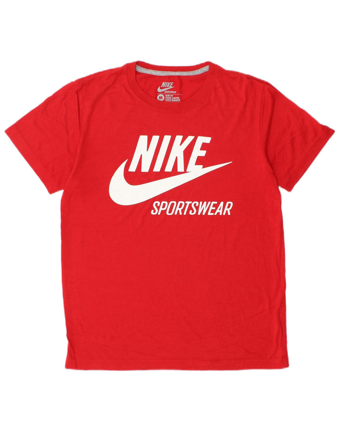 Мужская футболка узкого кроя Nike с рисунком, средний красный