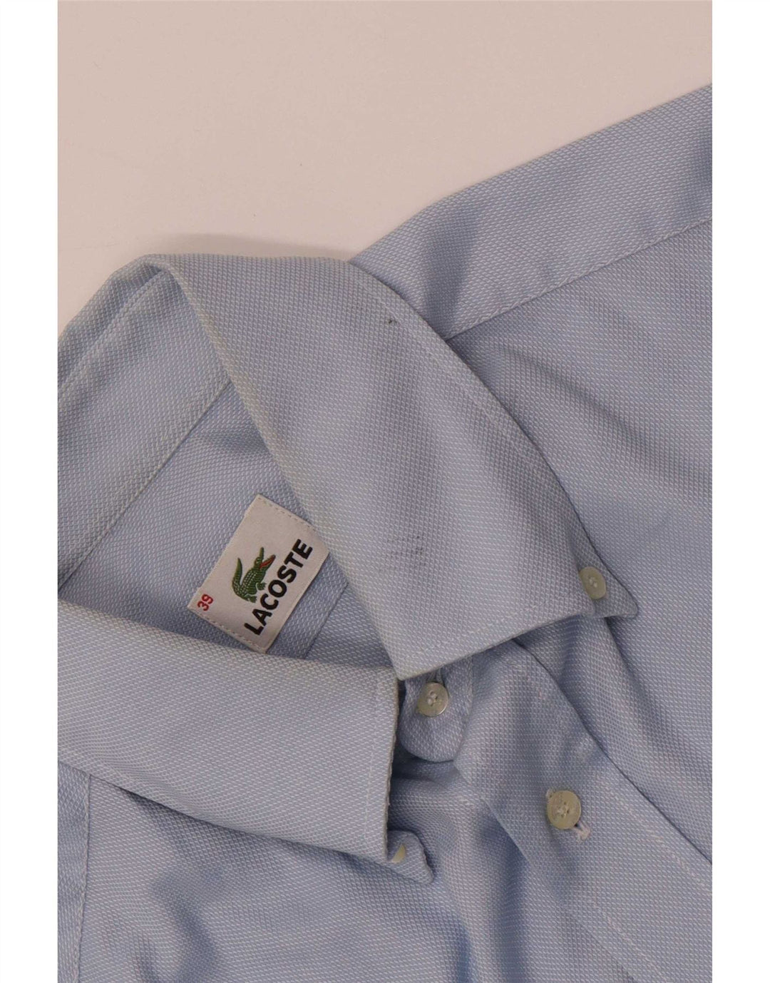 Мужская рубашка Lacoste, размер 39, средний синий