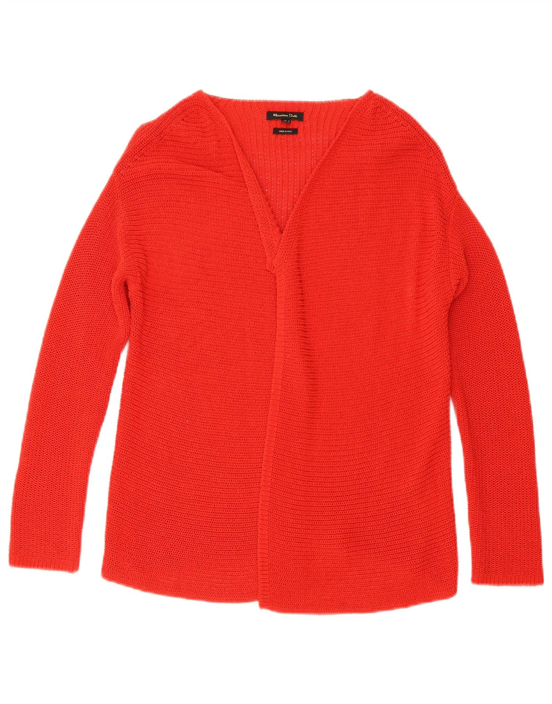 Женский открытый кардиган Massimo Dutti UK 10, маленький красный хлопок