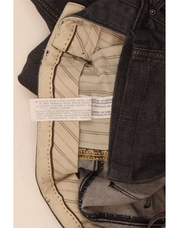 Женские прямые джинсы Zara EU 40 Medium W30 L30, черный хлопок