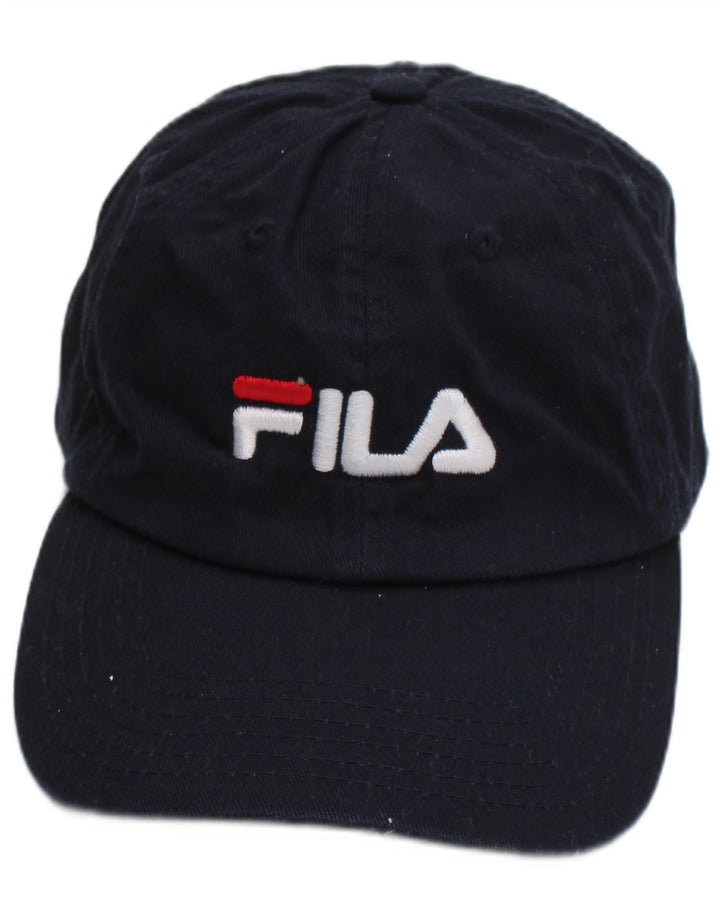 Мужская бейсболка Fila с рисунком, один размер, темно-синяя, хлопок
