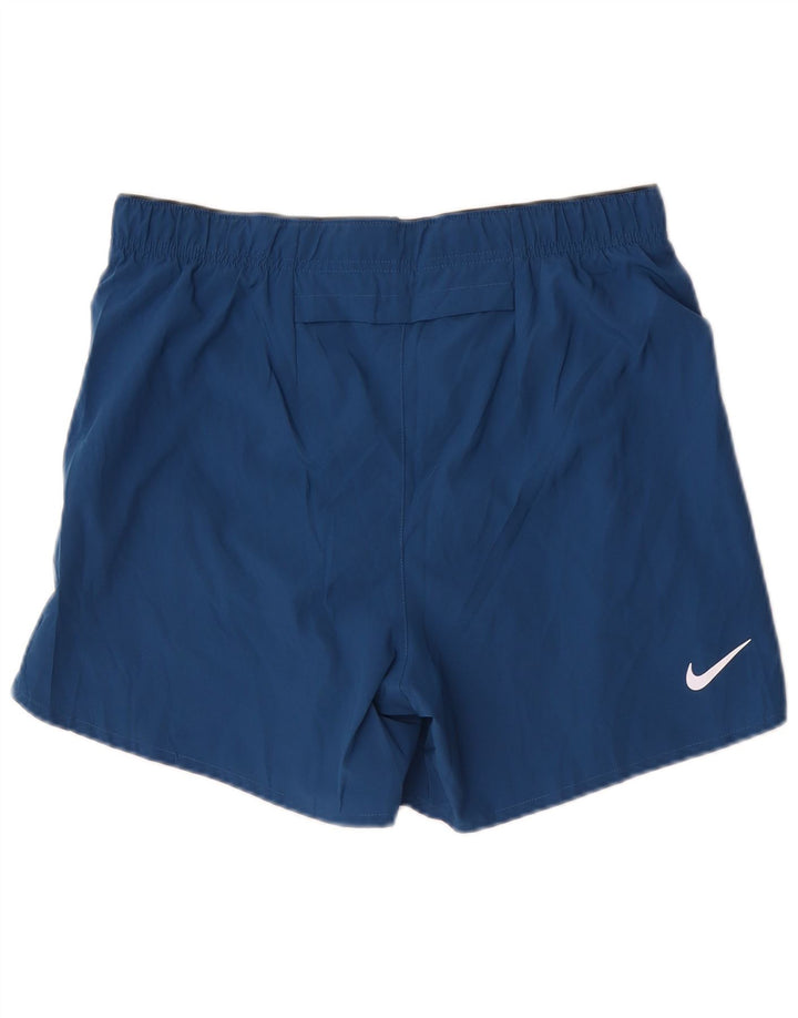 Мужские спортивные шорты с графикой Nike Dri Fit среднего размера, темно-синие, полиэстер