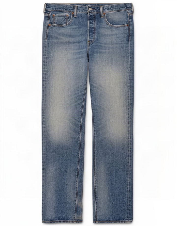 Женские прямые джинсы Levi's 501 W33 L38 синие, хлопок