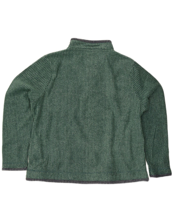 Мужской флисовый джемпер с воротником на молнии Weird Fish XL, зеленый полиэстер