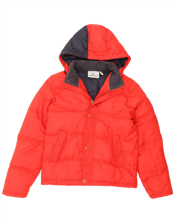 Мужская утепленная куртка Woolrich Penn-Rich с капюшоном UK 38, средний красный нейлон