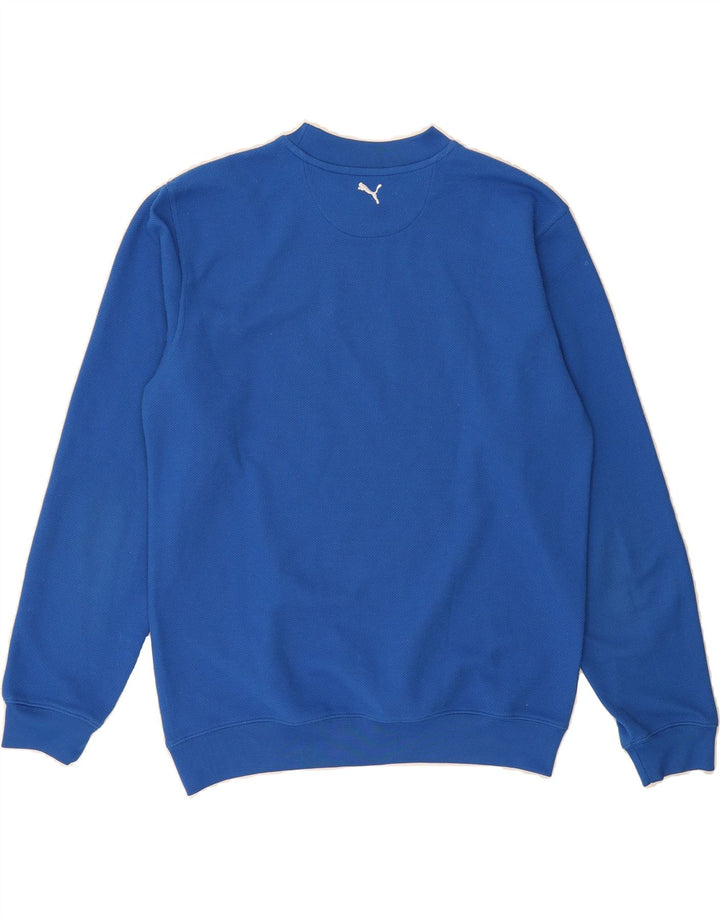 PUMA Mens Graphic Sweatshirt Jumper Small Blue Vintage Puma and Second-Hand Puma from Messina Hembry 