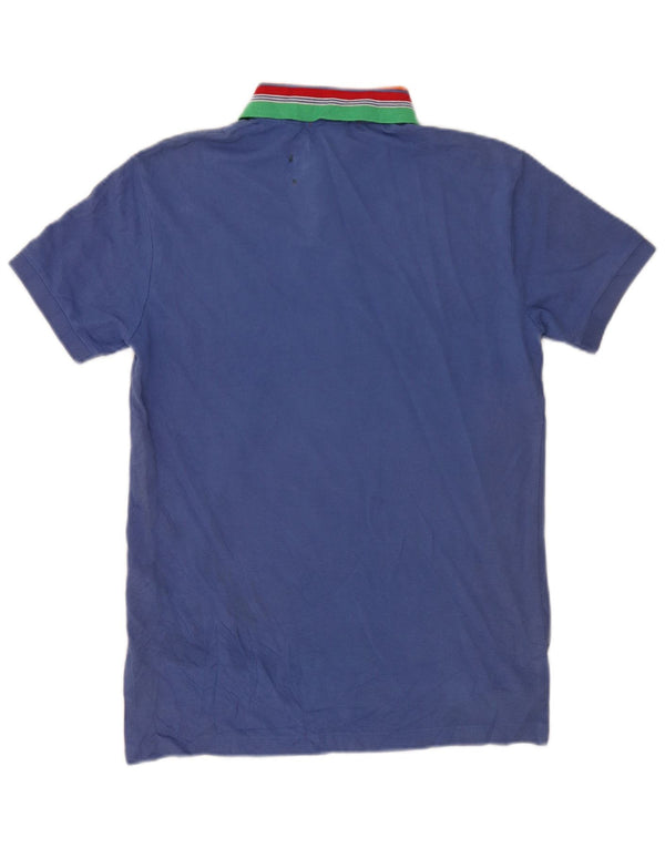 Polo Ralph Lauren Mens Custom Fit Polo Shirt Medium Blue Colourblock