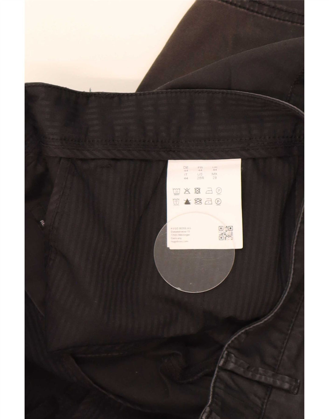 Мужские шорты чинос Hugo Boss W28, маленькие черные хлопковые