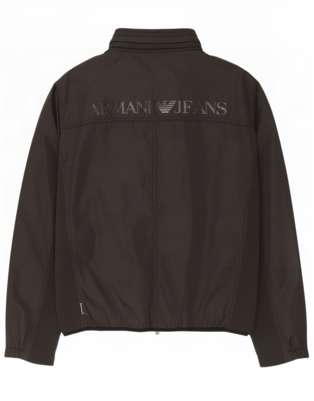 Armani Jeans Мужская спортивная куртка с графическим рисунком, большая черная полиамидная куртка
