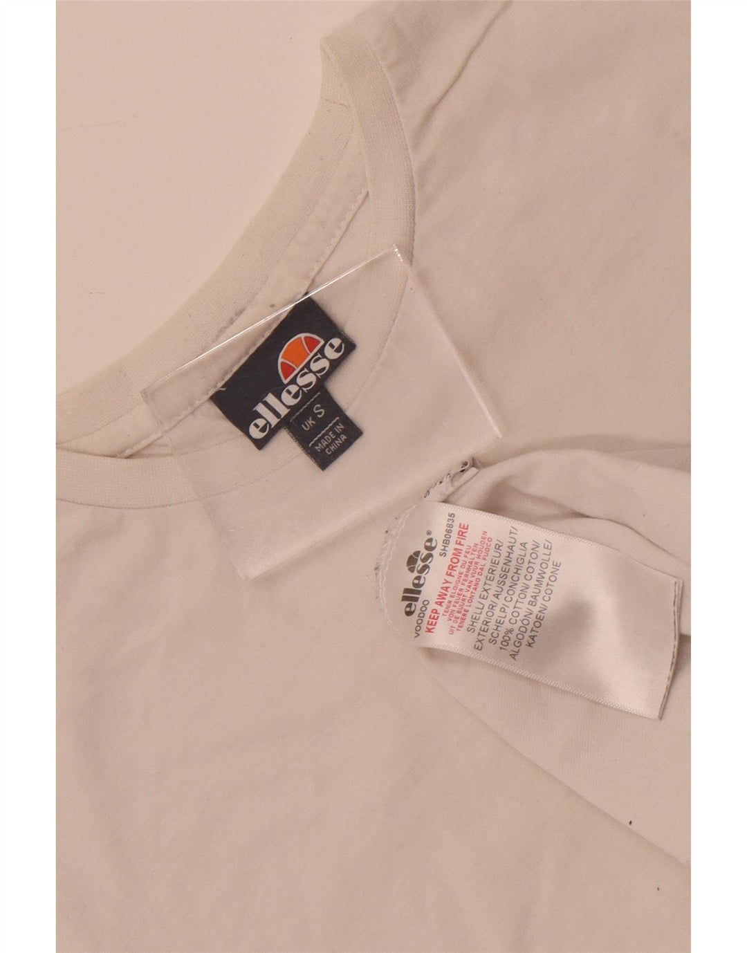 Мужская футболка Ellesse, маленький белый хлопок