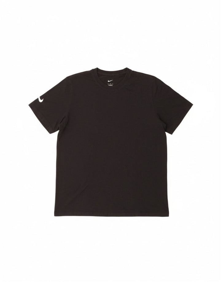 NIKE Mens T-Shirt Top XL Black Cotton