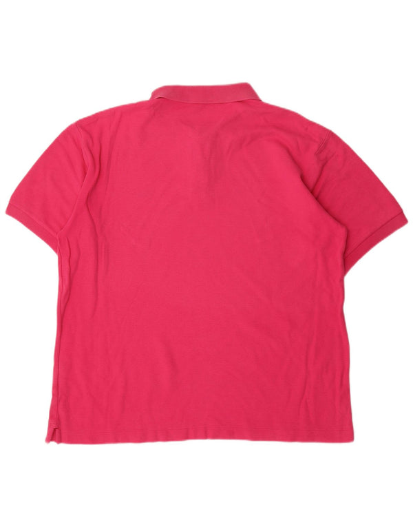 Fila Mens Polo Shirt IT 52 Large Pink Cotton