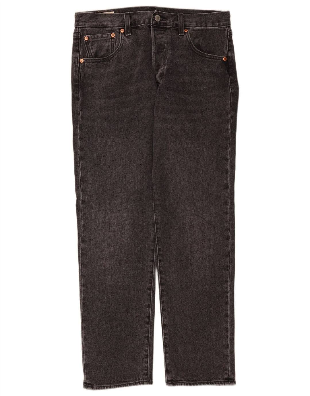 Мужские прямые джинсы Levi's 501 W30 L28 серые, хлопок