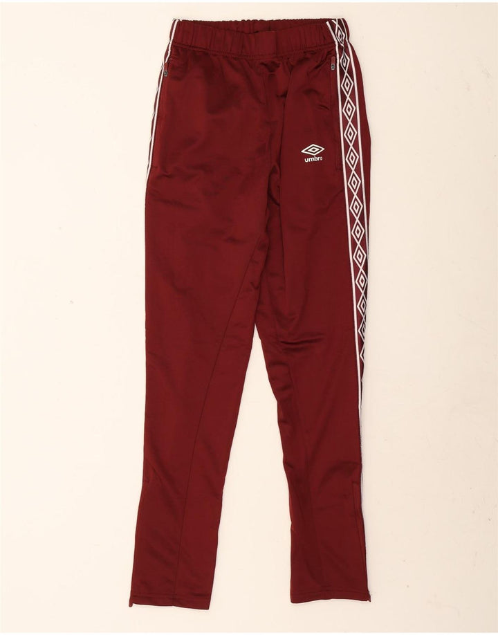 Umbro Мужские спортивные брюки с графическим рисунком, маленькие бордовые, полиэстер