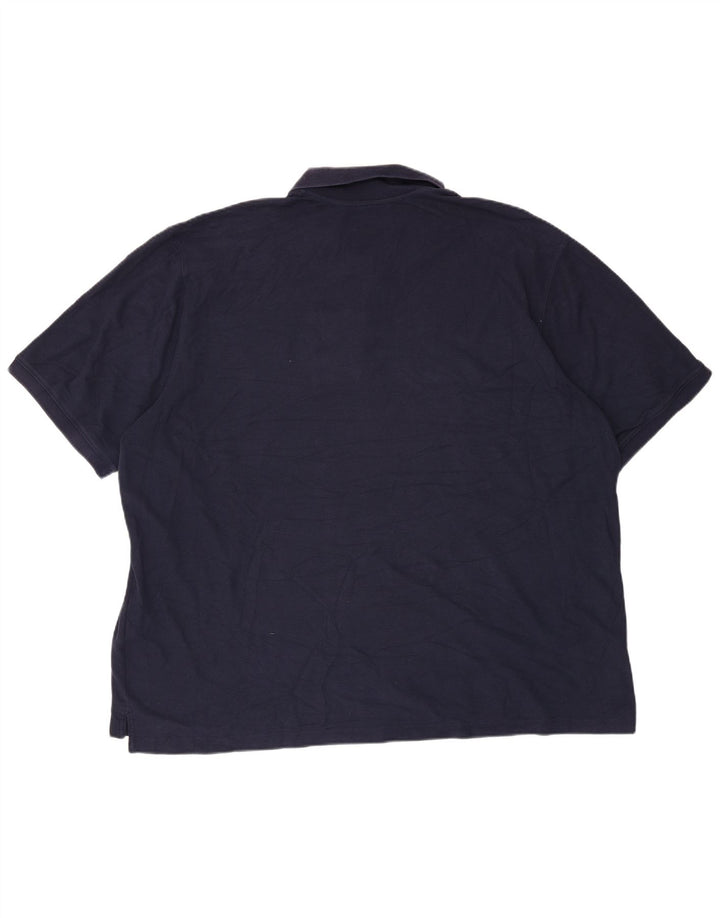 Мужская рубашка-поло EDDIE BAUER 2XL темно-синяя, хлопок