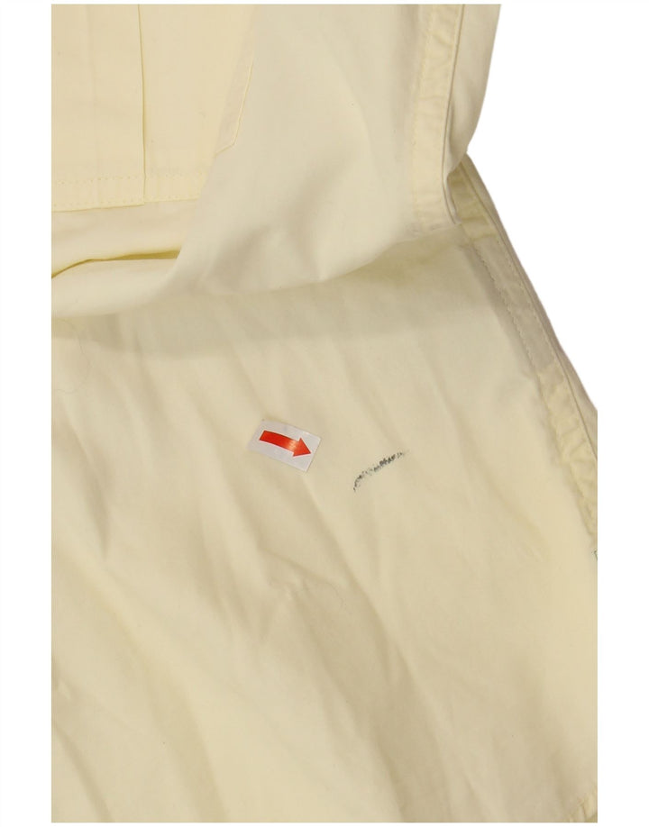 Мужская рубашка с коротким рукавом BOSTON, размер 41, 16, большая, желтая, хлопок