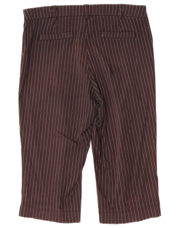 Женские капри Marks & Spencer EU 40 Medium W32 L18 Серые в полоску