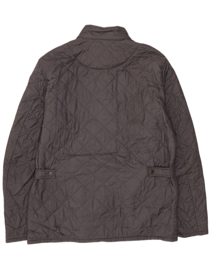Мужская стеганая куртка Barbour UK 40 большая серая