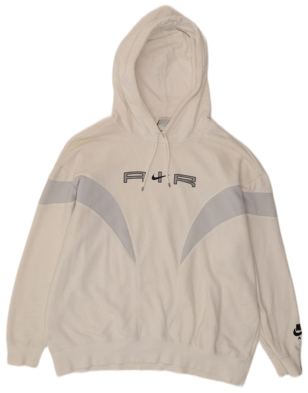 Женский джемпер с капюшоном NIKE Air Oversized UK 14, средний цвет с белыми цветными блоками