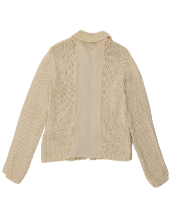 Женский кардиган Pinko UK 14, хлопковый средний цвет белого цвета