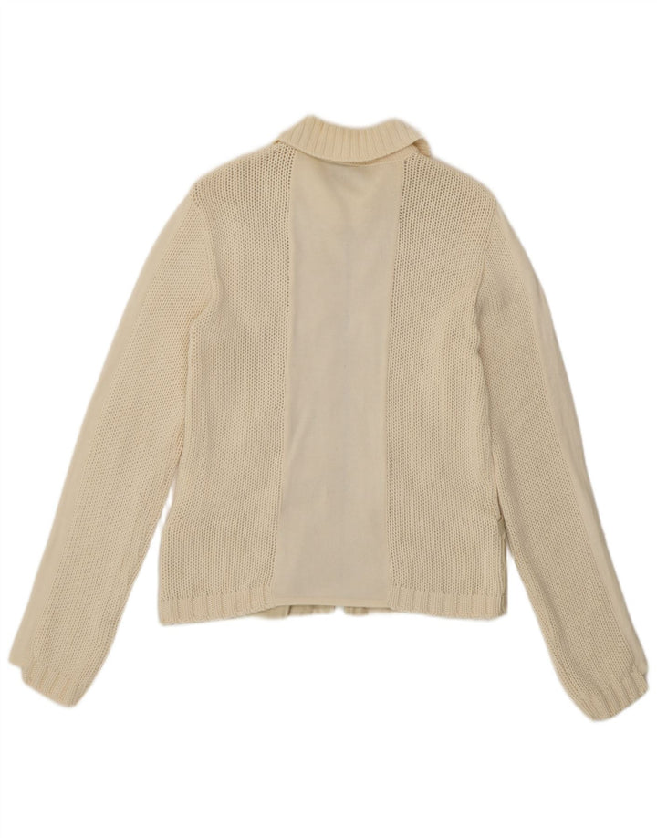 Женский кардиган Pinko UK 14, хлопковый средний цвет белого цвета
