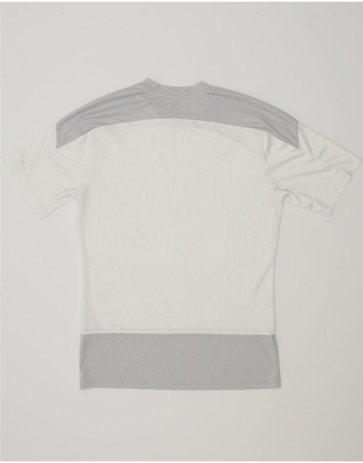 PUMA Boys T-Shirt Top 11-12 Years Large White Colourblock Vintage Puma and Second-Hand Puma from Messina Hembry 