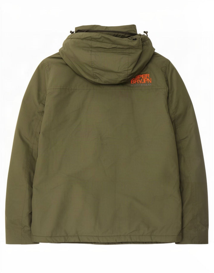 Мужская ветровка с рисунком Superdry Windyachter UK 38, средний зеленый цвет