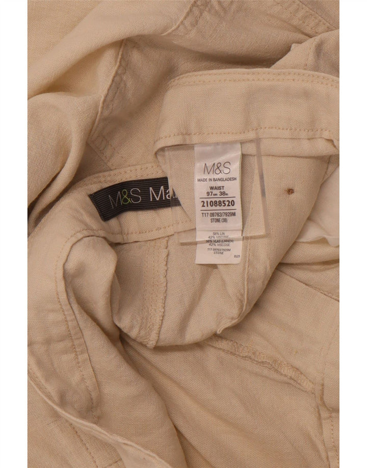 Мужские шорты чинос MARKS & SPENCER W38 XL, бежевый лен