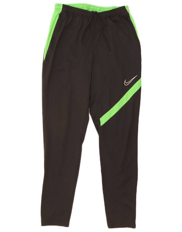Женские спортивные брюки Nike Dri Fit UK 12, средние серые цвета с цветными блоками