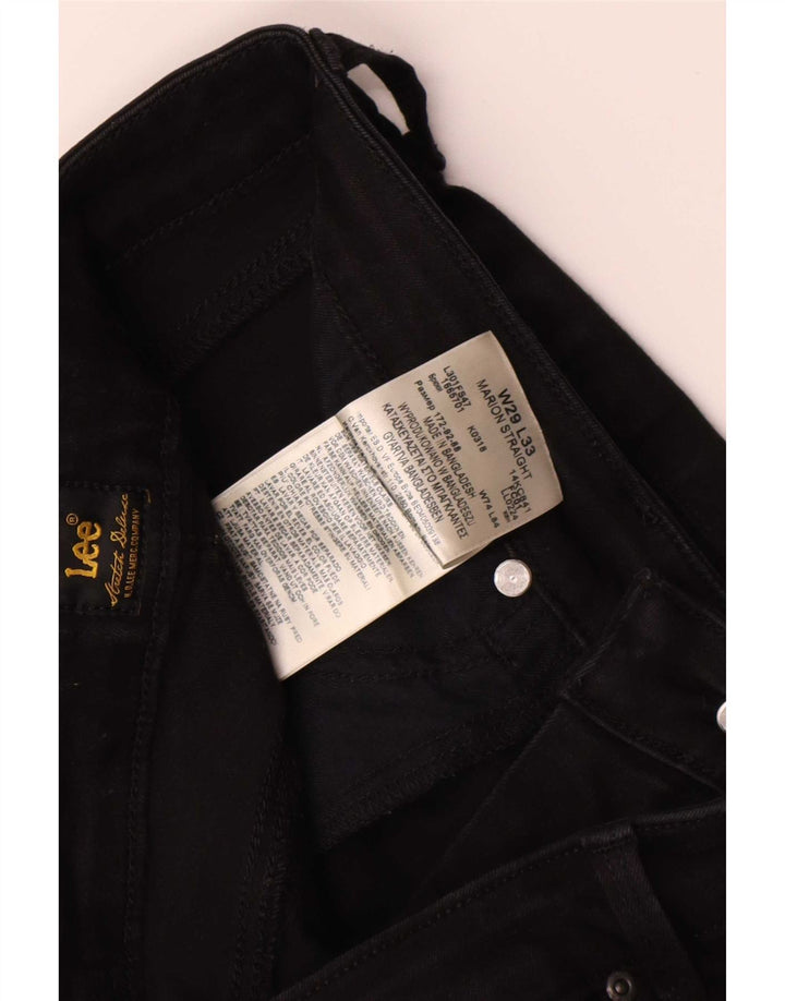 Женские прямые джинсы Lee Marion W29 L28, черный хлопок