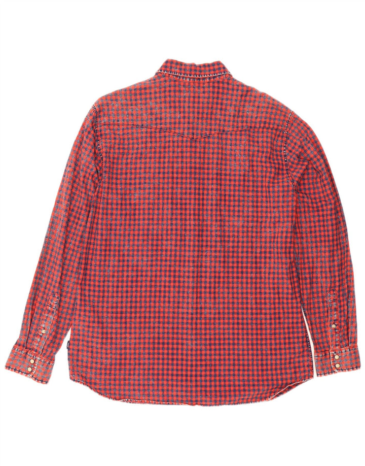 Мужская фланелевая рубашка Jack & Jones XL из хлопка в красную клетку