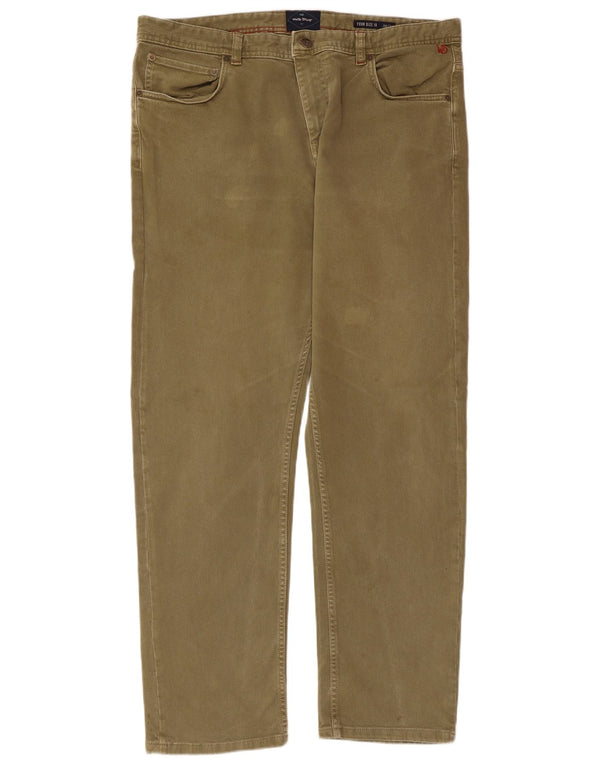 Мужские прямые джинсы WHITE STUFF W38 L32, хлопок цвета хаки