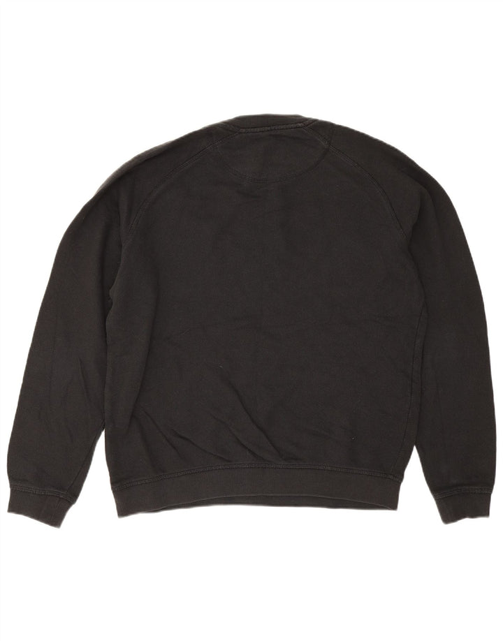 Мужской свитшот Jack & Jones, большой черный хлопковый джемпер