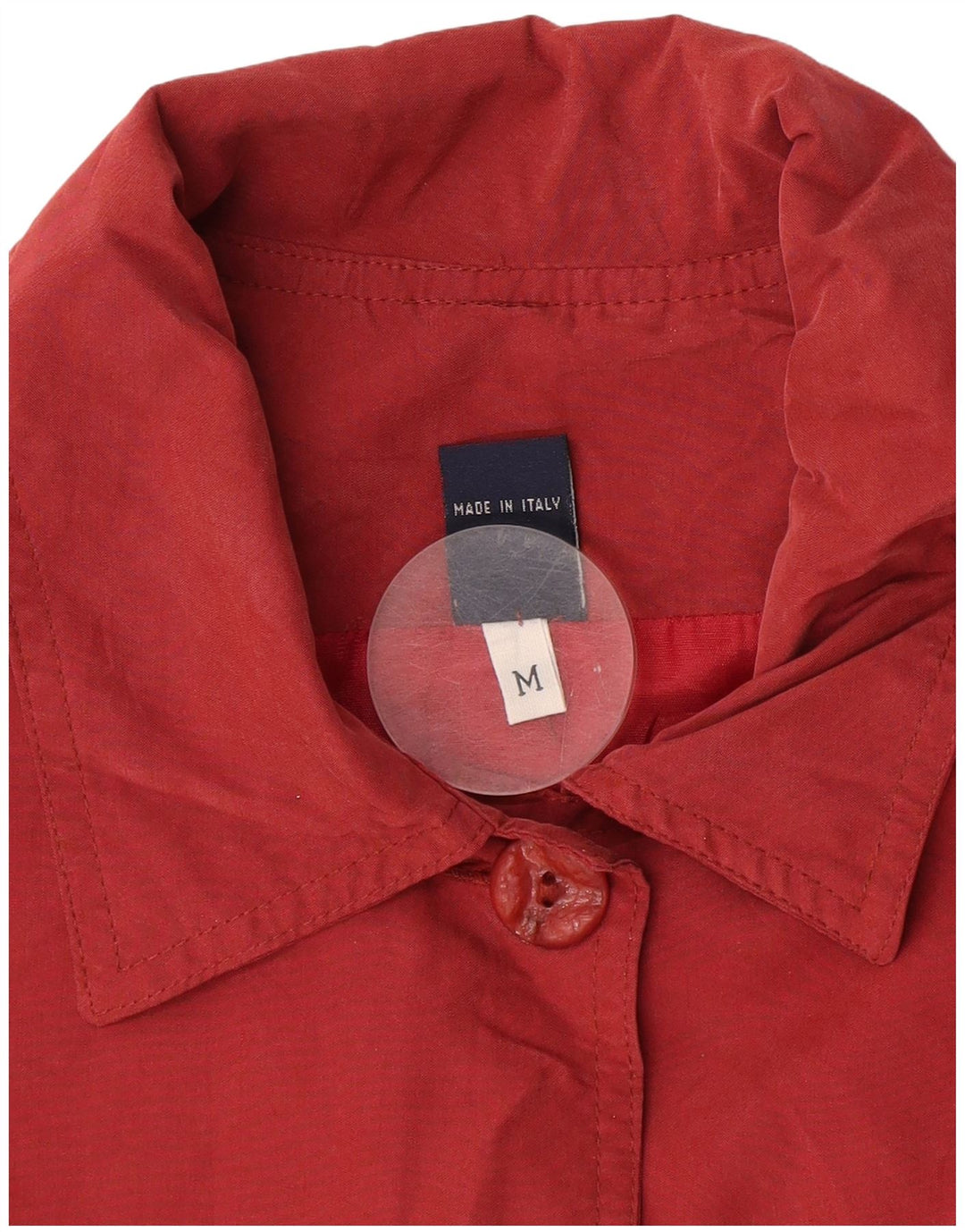 Винтажное женское пальто оверсайз UK 14, средний красный