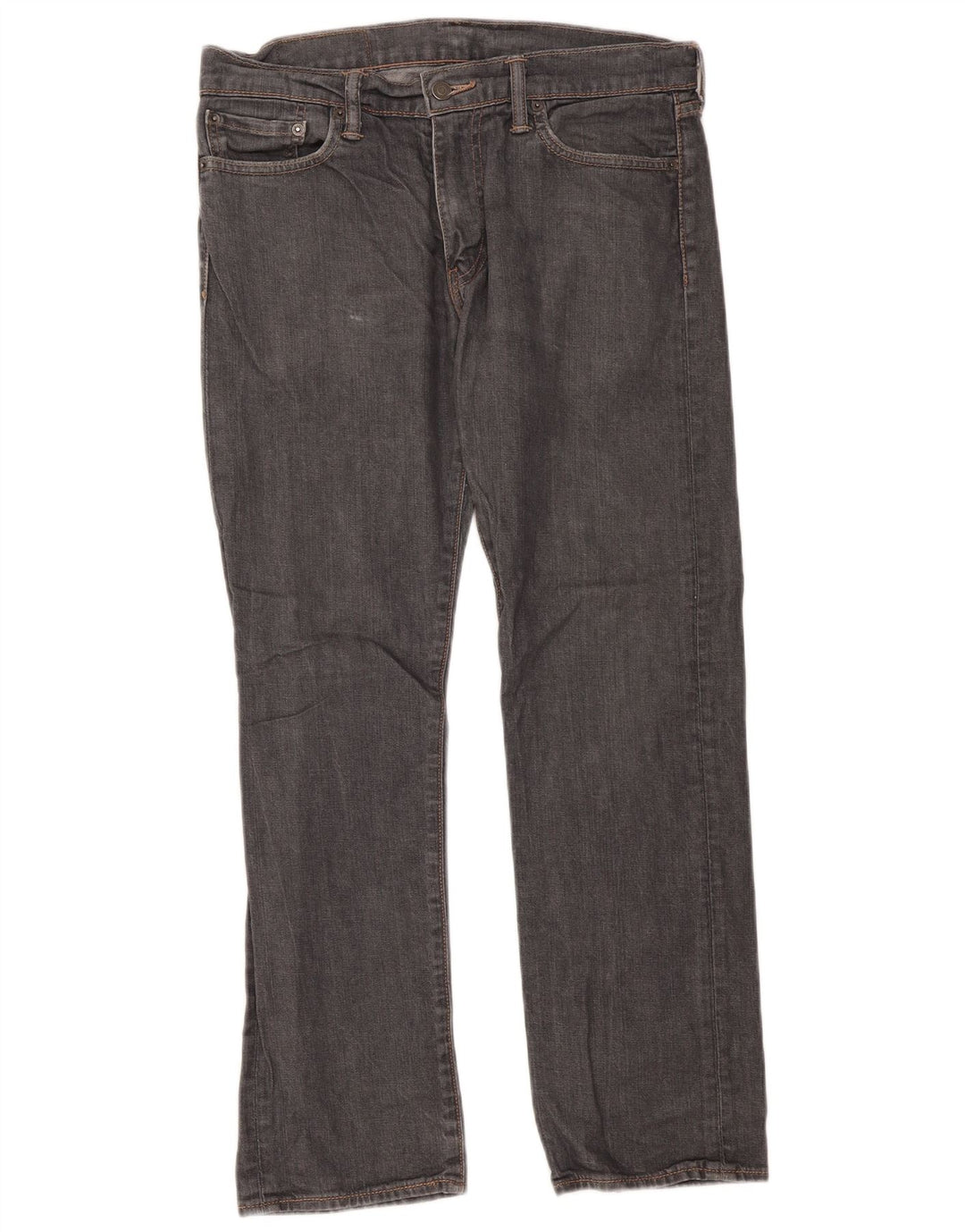 Мужские прямые джинсы Levi's 504 W32 L30 серые, хлопок