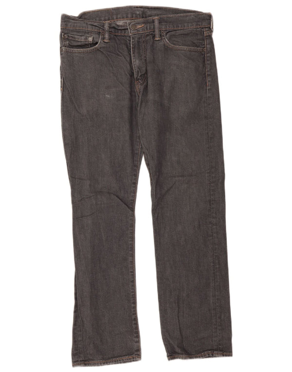 Мужские прямые джинсы Levi's 504 W32 L30 серые, хлопок
